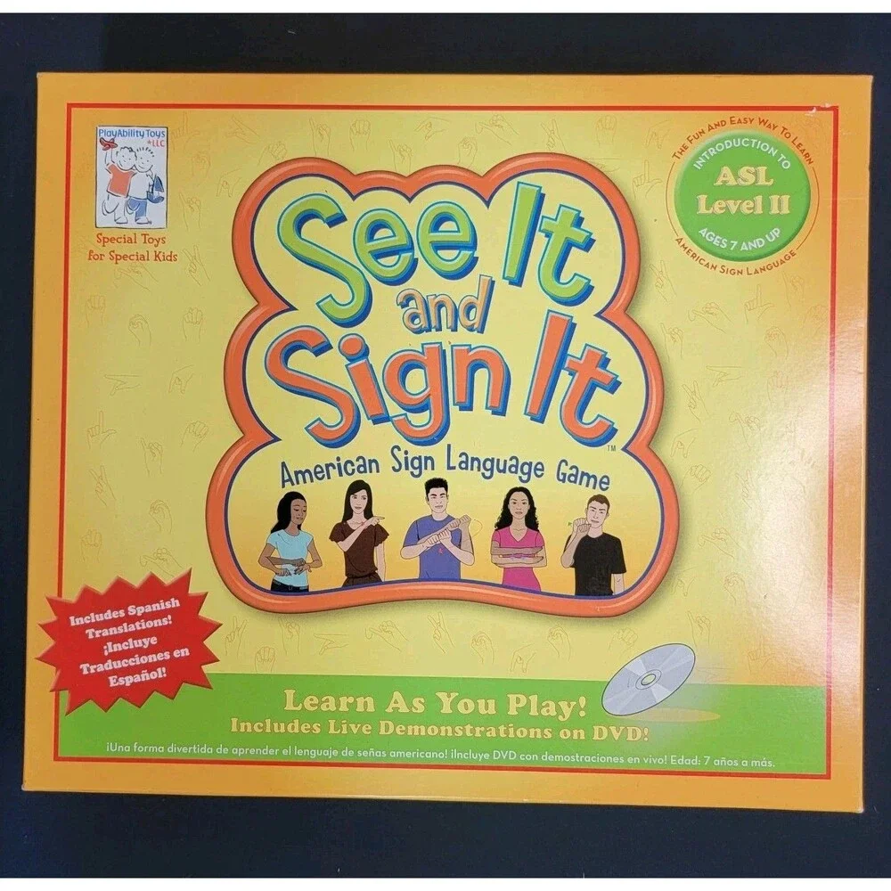 See It and Sign It American Sign Language ASL Board Game [PlayAbilityToys 2010]